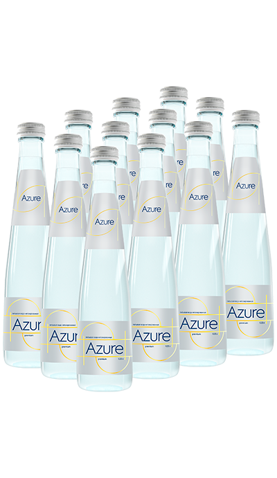 Вода питьевая негазированная «Azure» 0,33 л., стекло, премиум