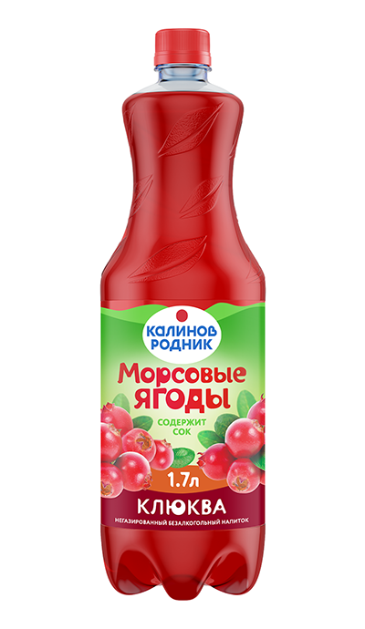 Напиток сокосодержащий «Калинов Родник Морсовые ягоды» Клюква 1,7 л.