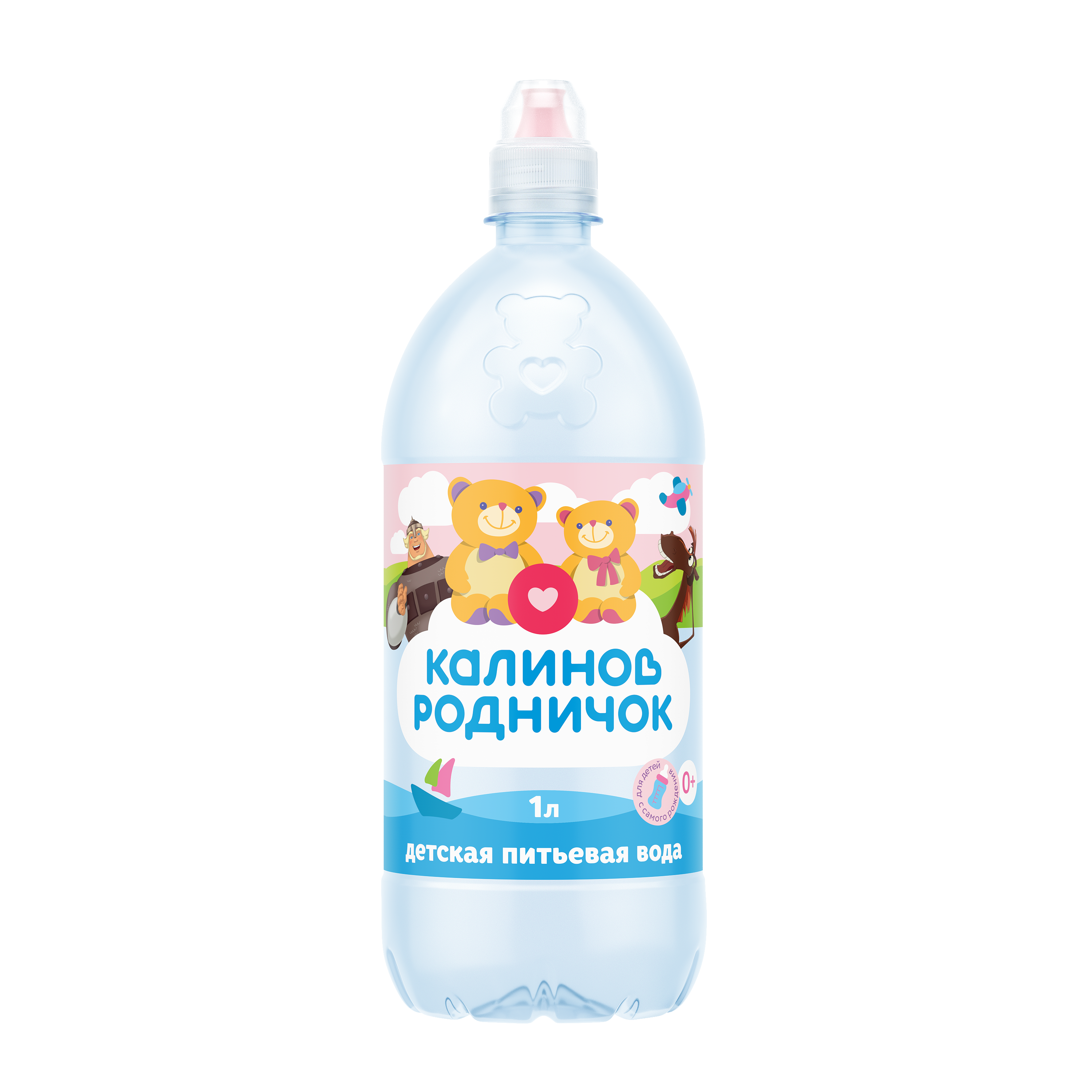 Детская вода «Калинов Родничок» спорт,  негазированная, 1 л.