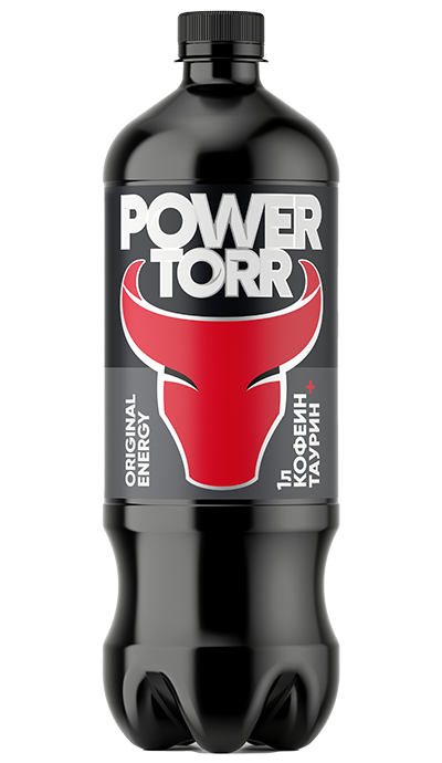 Энергетический напиток Power Torr Black, 1,0 л, 6 шт – доставка воды «Калинов Родник»